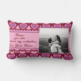 Cojín Lumbar Siempre eres mi foto de personalizado de San Valen