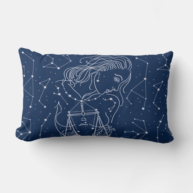 Cojín Lumbar Signo de Libra zodiac (Anverso)