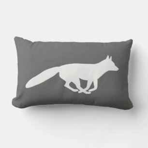 Cojín Lumbar Silhouette Fox blanca