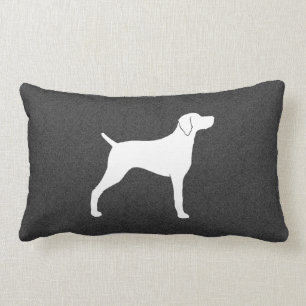 Cojín Lumbar Silueta de perro Weimaraner