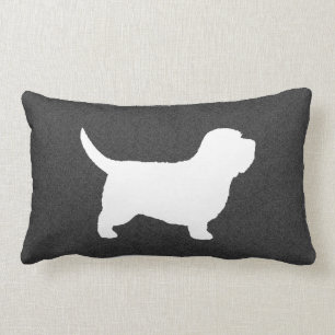 Cojín Lumbar Silueta de Petit Basset Griffon Vendeen PBGV
