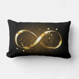 Cojín Lumbar Símbolo de infinito dorado