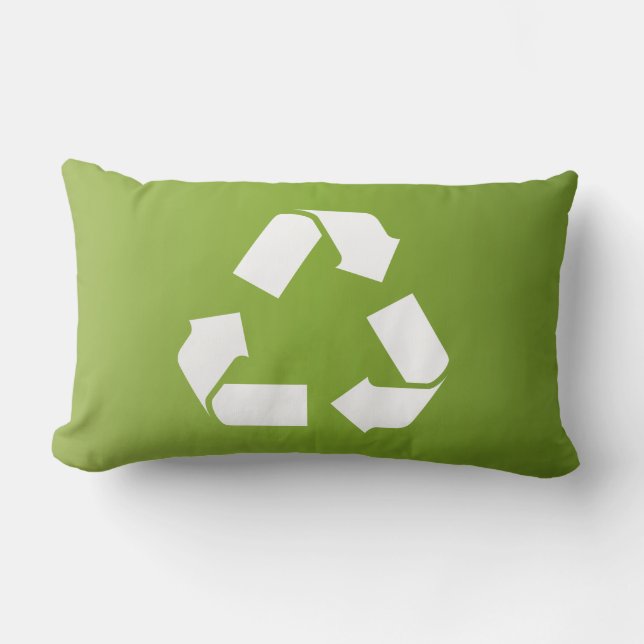 COJÍN LUMBAR SÍMBOLO DE RECICLAJE (Anverso)