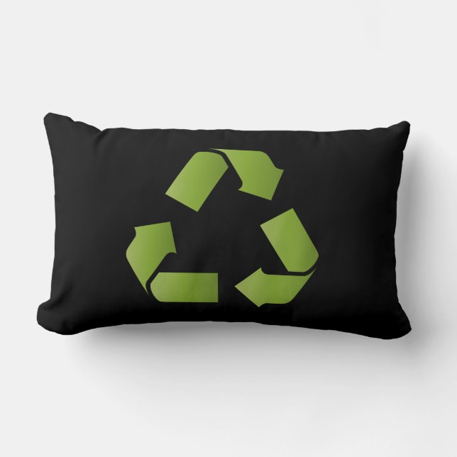 COJÍN LUMBAR SÍMBOLO DE RECICLAJE (Anverso)