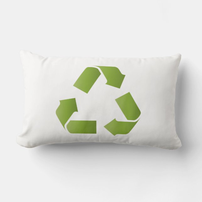 COJÍN LUMBAR SÍMBOLO DE RECICLAJE (Anverso)