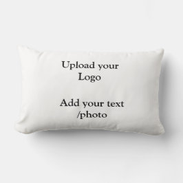 Cojín Lumbar simple mínimo añadir detalles de texto del logotip