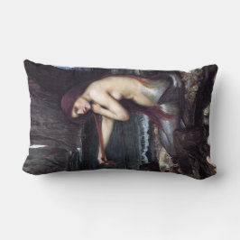 Cojín Lumbar Sirenita en la playa