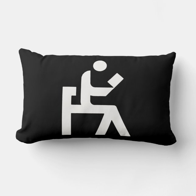 Cojín Lumbar Sitio de lectura de la biblioteca (Anverso)