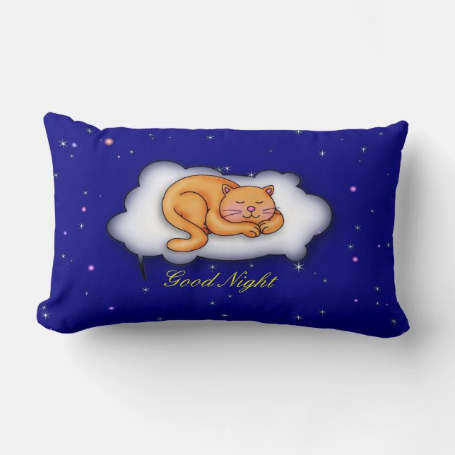 Cojín Lumbar Sleeping Kitty (Anverso)