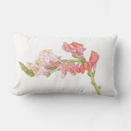 Cojín Lumbar Snapdragon y Cornflower