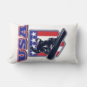 Cojín Lumbar Snowboarders de Estados Unidos