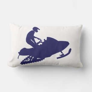 Cojín Lumbar Snowmobiler azul