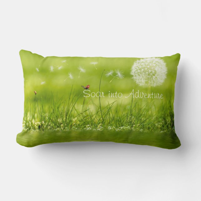 Cojín Lumbar Soar en la aventura (Anverso)