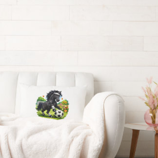 Cojín Lumbar Soccer Star Black Horse Cute Garden Sticker