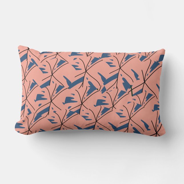 Cojín Lumbar  - Soft Pink & Nav (Anverso)