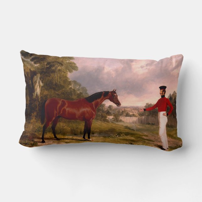 Cojín Lumbar Soldado con el caballo de un oficial (Reverso )