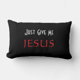 Cojín Lumbar Sólo dame JESUS Black