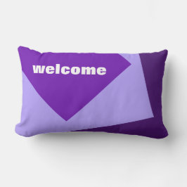 Cojín Lumbar Solo fondo de color - violeta púrpura + tus ideas