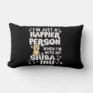 Cojín Lumbar Solo soy una persona feliz cuando estoy con mi shi