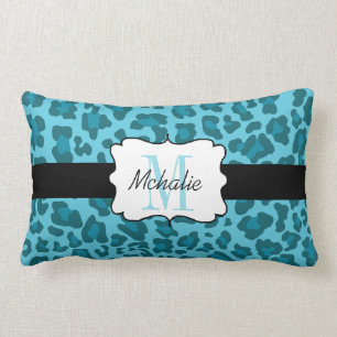 Cojín Lumbar Sombras de encargo del estampado leopardo de la