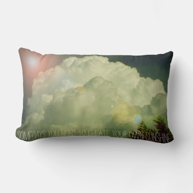 Cojín Lumbar Somedays que usted necesita crear su propia sol (Anverso)