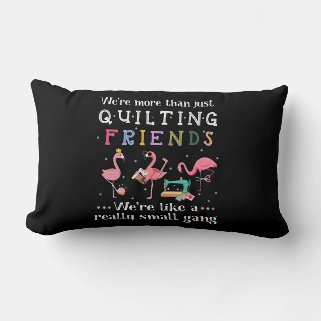 Cojín Lumbar Somos más que solo amigos que se están deshilachan (Anverso)