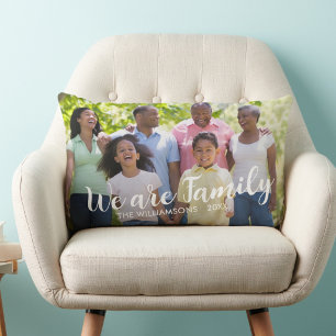 Cojín Lumbar Somos Nombre de la foto de familia Fecha