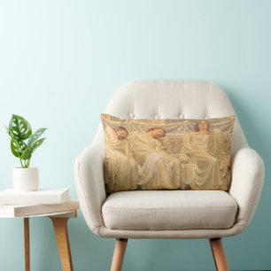 Cojín Lumbar Soñadores de Albert Joseph Moore, arte victoriano