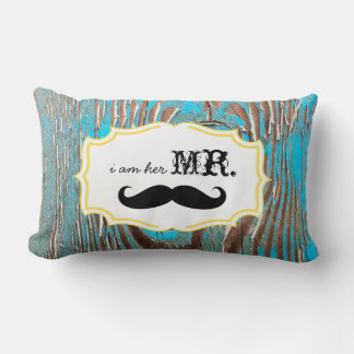 Cojín Lumbar Soy su Sr. Old Wood Mustache Pillow