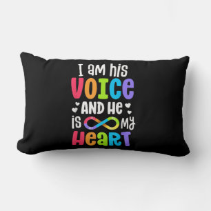 Cojín Lumbar Soy Su Voz Él Es Mi Conciencia De Autismo De Coraz