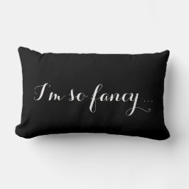 Cojín Lumbar Soy tan brillante - Black & White Pillow