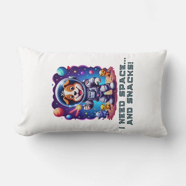 Cojín Lumbar Space Adventurer Poochie (Anverso)