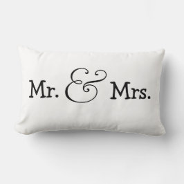 Cojín Lumbar Sr. y Sra. Bride y Groom Boda Gift