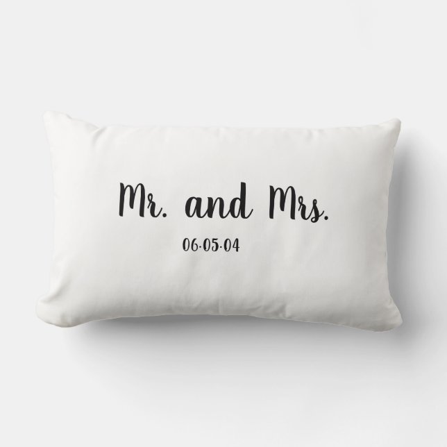 Cojín Lumbar Sr. y Sra. Pillow (Anverso)