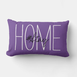 Cojín Lumbar Stay Home Purple