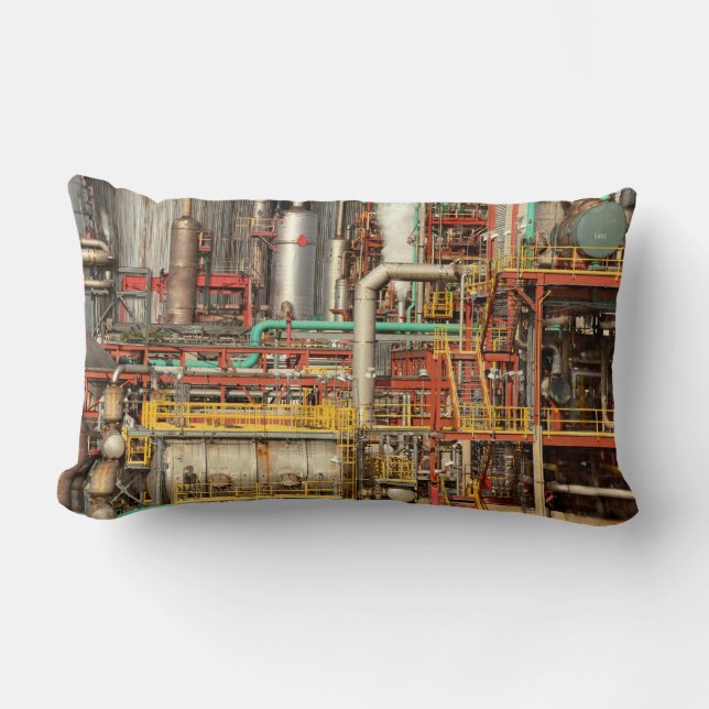 Cojín Lumbar Steampunk - Ilusión industrial (Anverso)