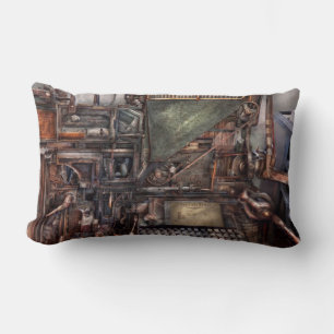 Cojín Lumbar Steampunk - Máquina - Todos los extras y caracterí