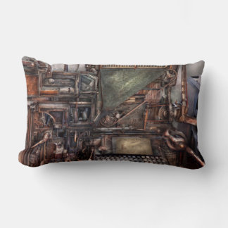Cojín Lumbar Steampunk - Máquina - Todos los extras y caracterí