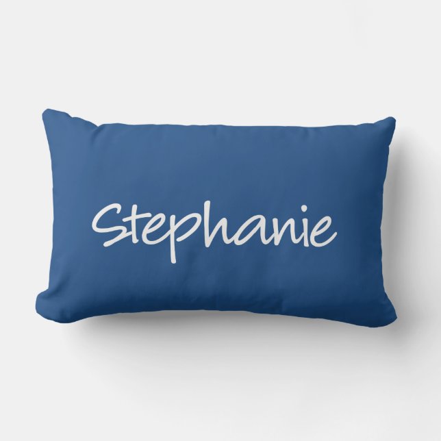 Cojín Lumbar Stephanie Pillow - Escritura moderna (Anverso)