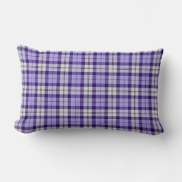 Cojín Lumbar Strathclyde District Tartan Purple Plaid