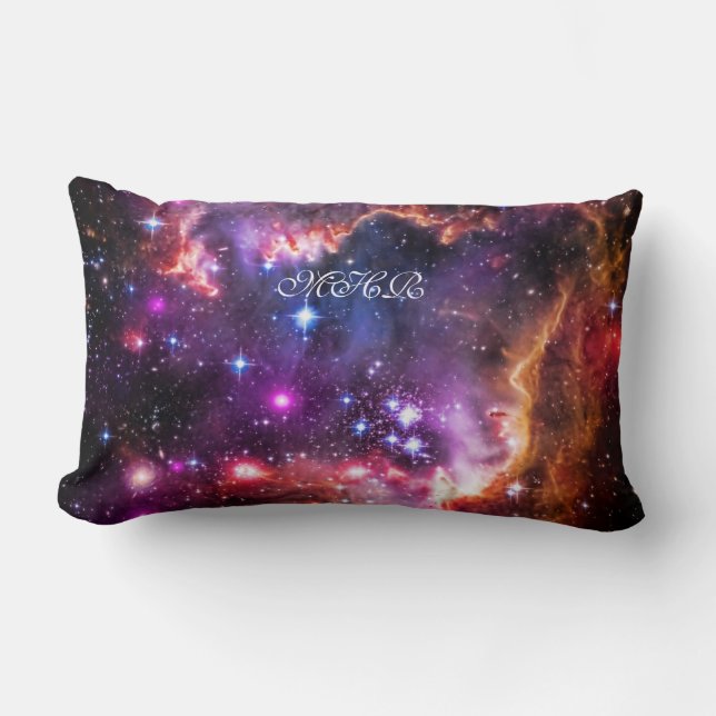 Cojín Lumbar Su extremo del ala estrellado de las iniciales del (Anverso)