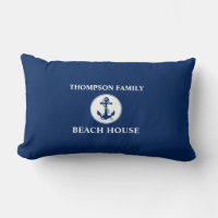 Su nombre Beach House Rope & Anchor Blue