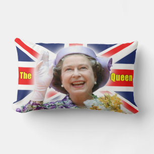 Cojín Lumbar Su Reina Isabel II - ¡Majestuosa!