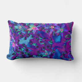 Cojín Lumbar Suculentas flores de sedición en Verde azulado, ma