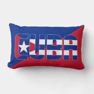 Cojín Lumbar Sueña en Color con la Bandera Patriótica de Cuba