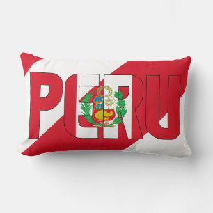Cojín Lumbar Sueño a color con la bandera peruana