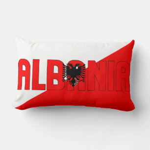 Cojín Lumbar Sueño en color con la bandera de Albania