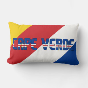 Cojín Lumbar Sueño en color con la bandera de Cabo Verde