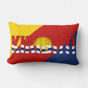 Cojín Lumbar Sueño en color con la bandera de Kiribati