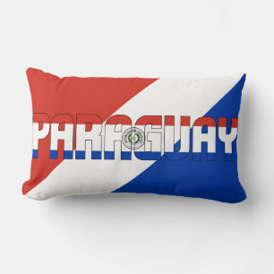 Cojín Lumbar Sueño en color con la bandera paraguaya
